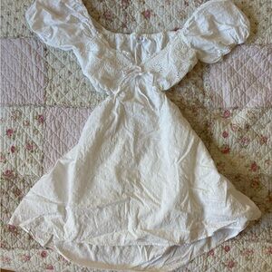 Le Lis White Backless Dress